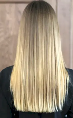 Straight cut for long hair