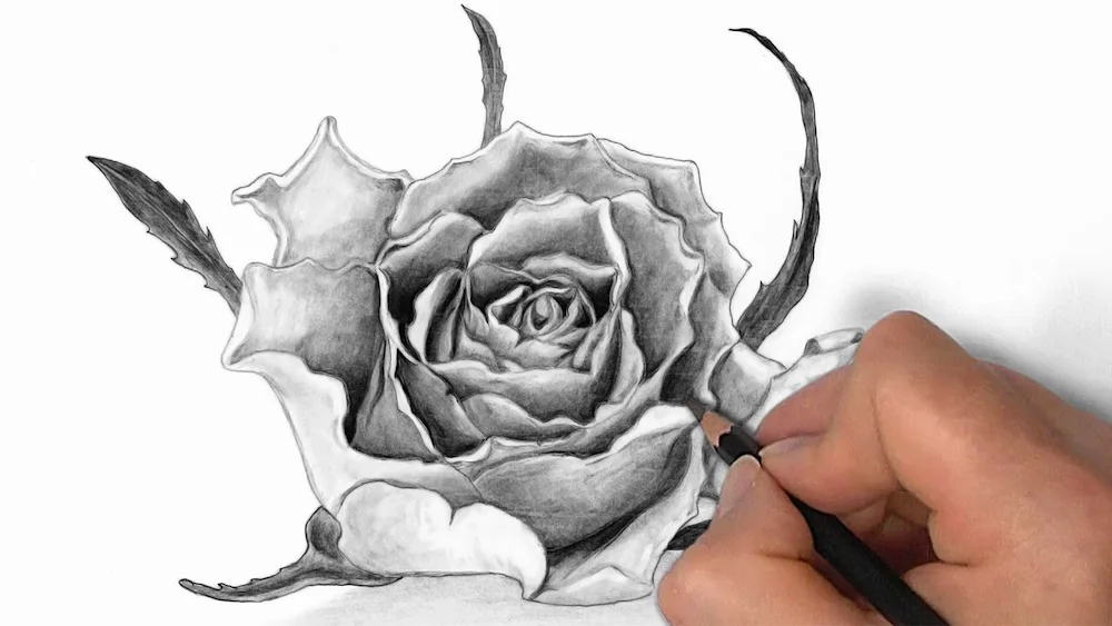 Rose drawing
