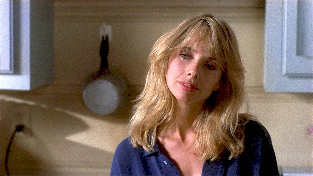 Rosanna Arquette as a young woman