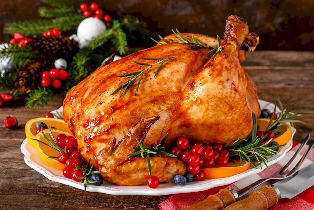 Christmas turkey baked