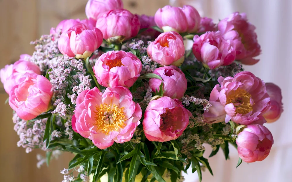 Pink-like peonies peonies