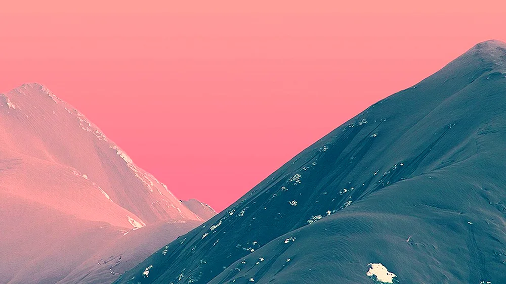 Pink mountains