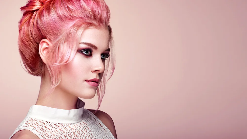 Pink hair hair