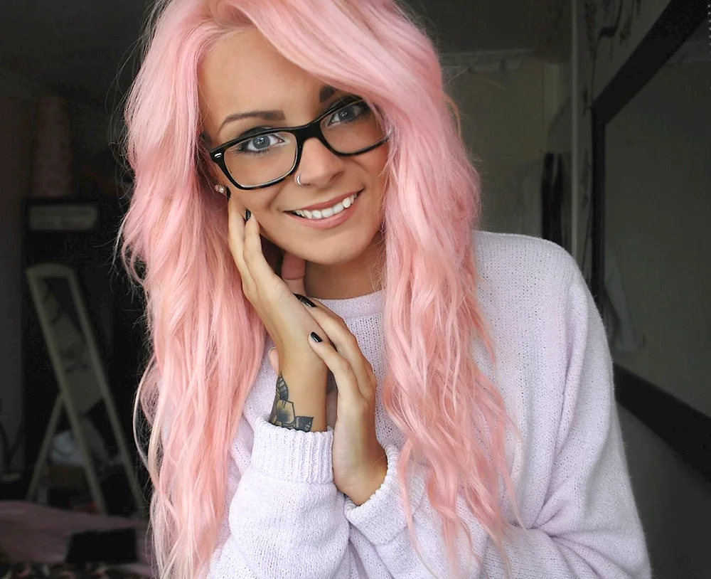 Pink hair
