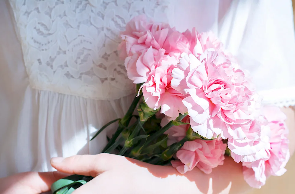 Woman with Peonies