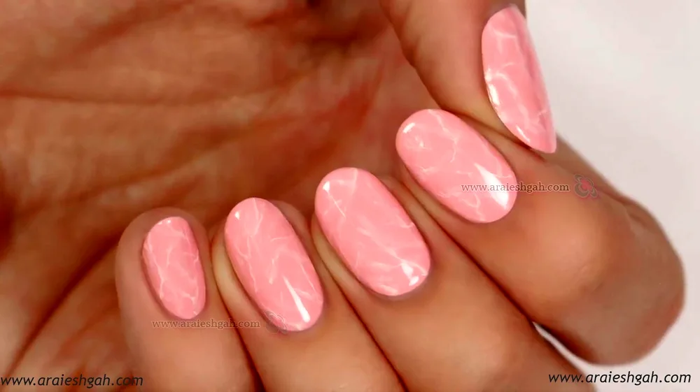 Pink manicure