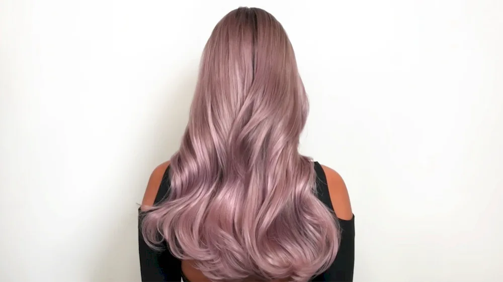 Pink hair colour