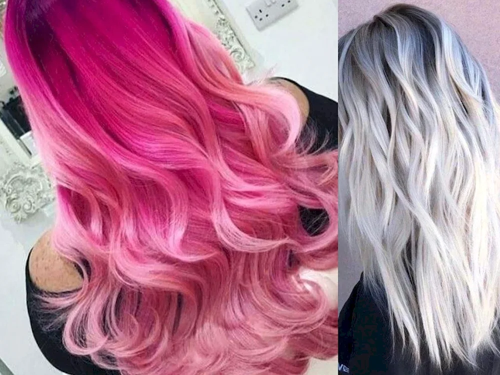Pink hair colour