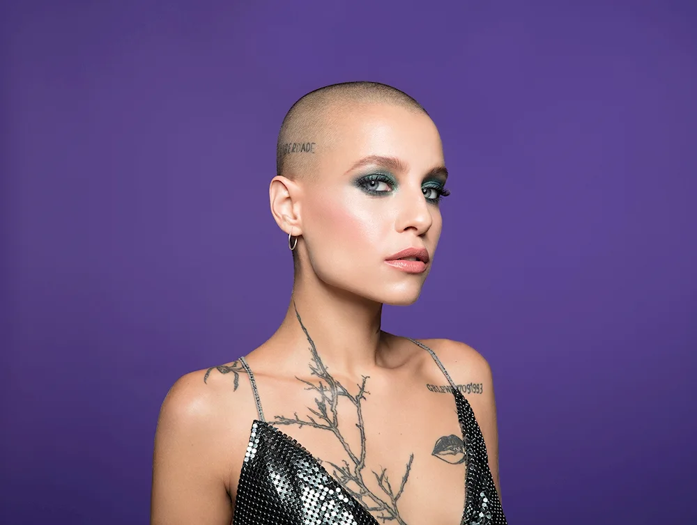 Ruby Rose bald