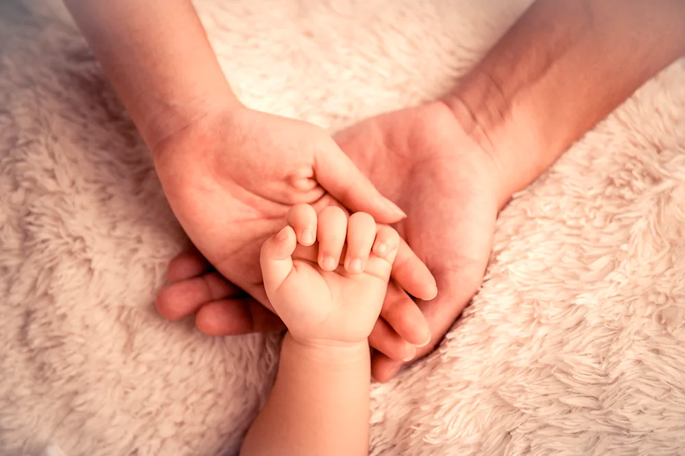 Family hands