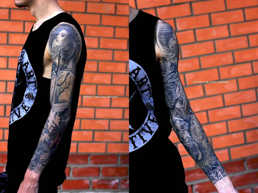 Blackwork Half Sleeve