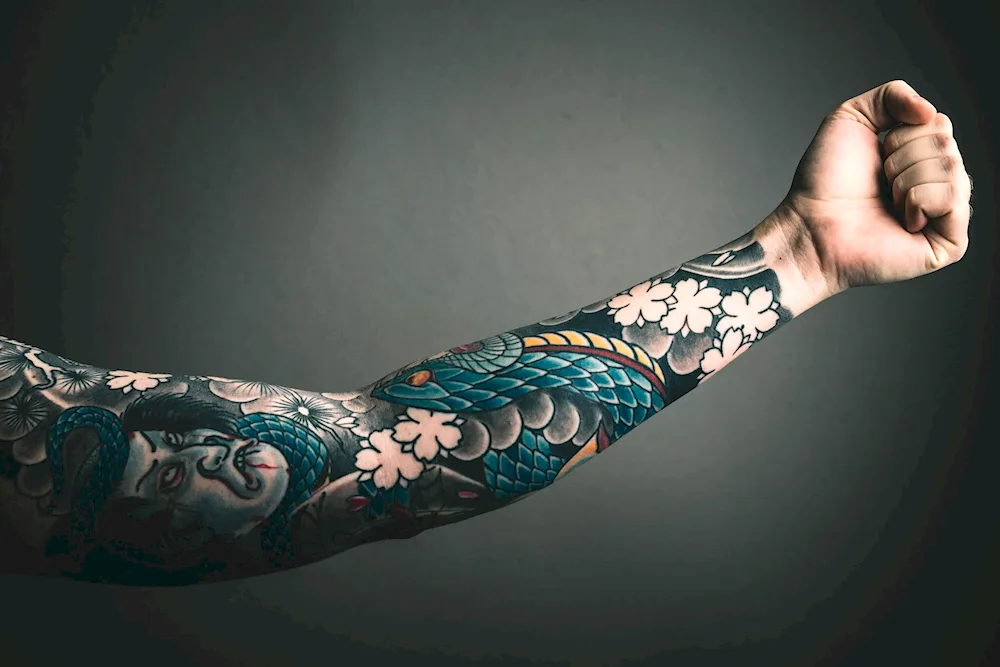Biomechanics steampunk tattoo
