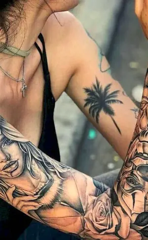 Sleeve tattoo female