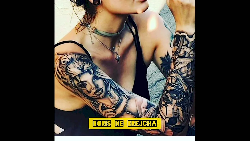 Sleeve tattoo female