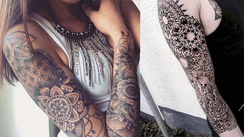 Sleeve tattoo female