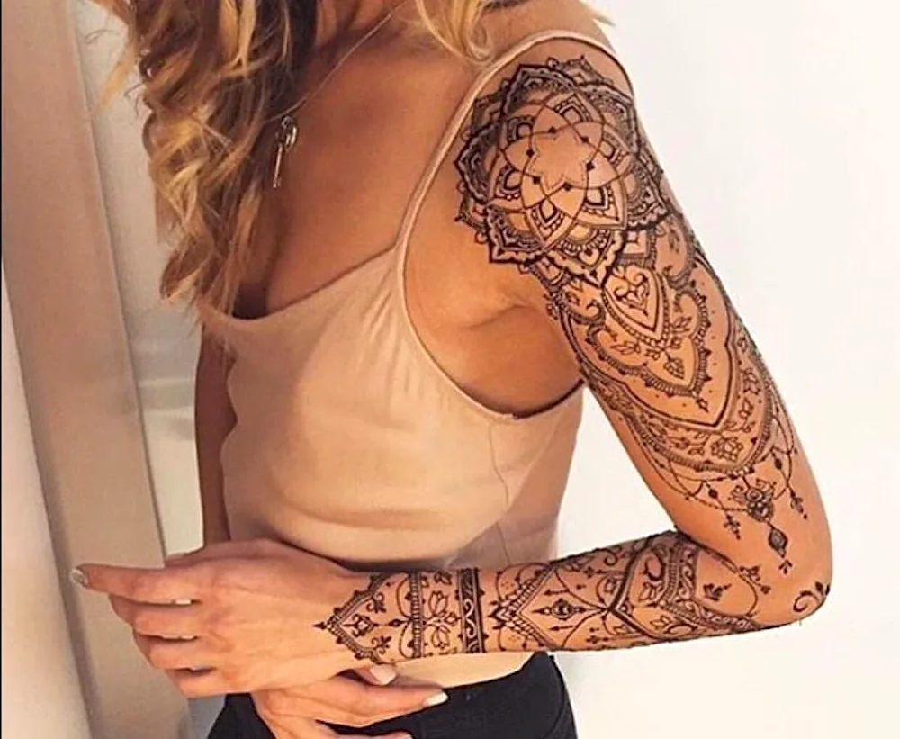 Sleeve tattoo female