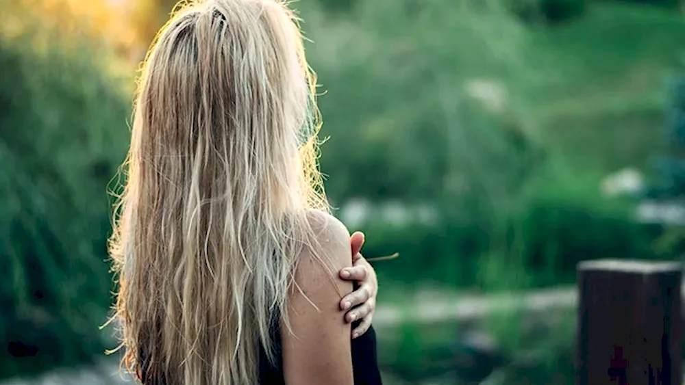 Beautiful girls with blonde hair
