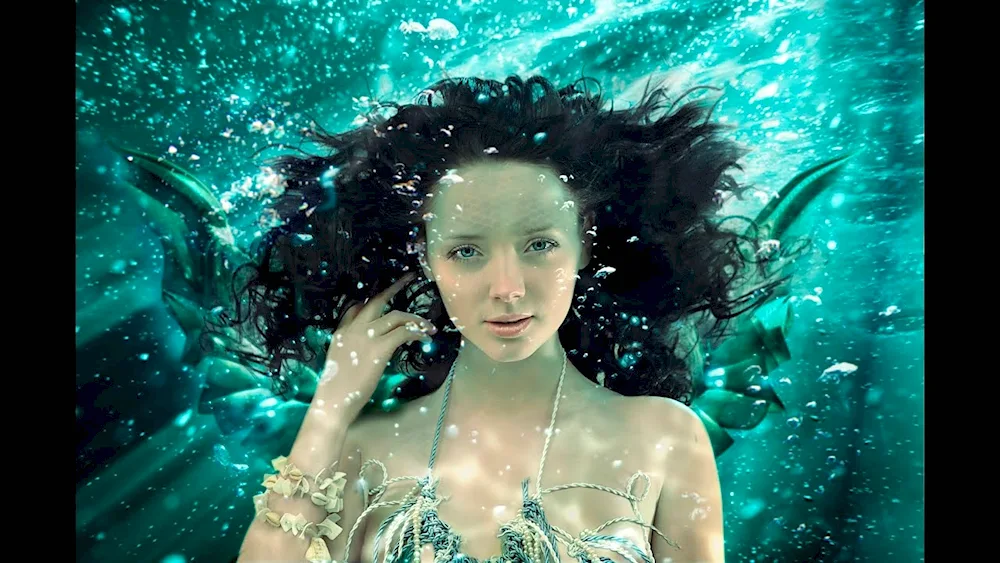 Mermaid under the water