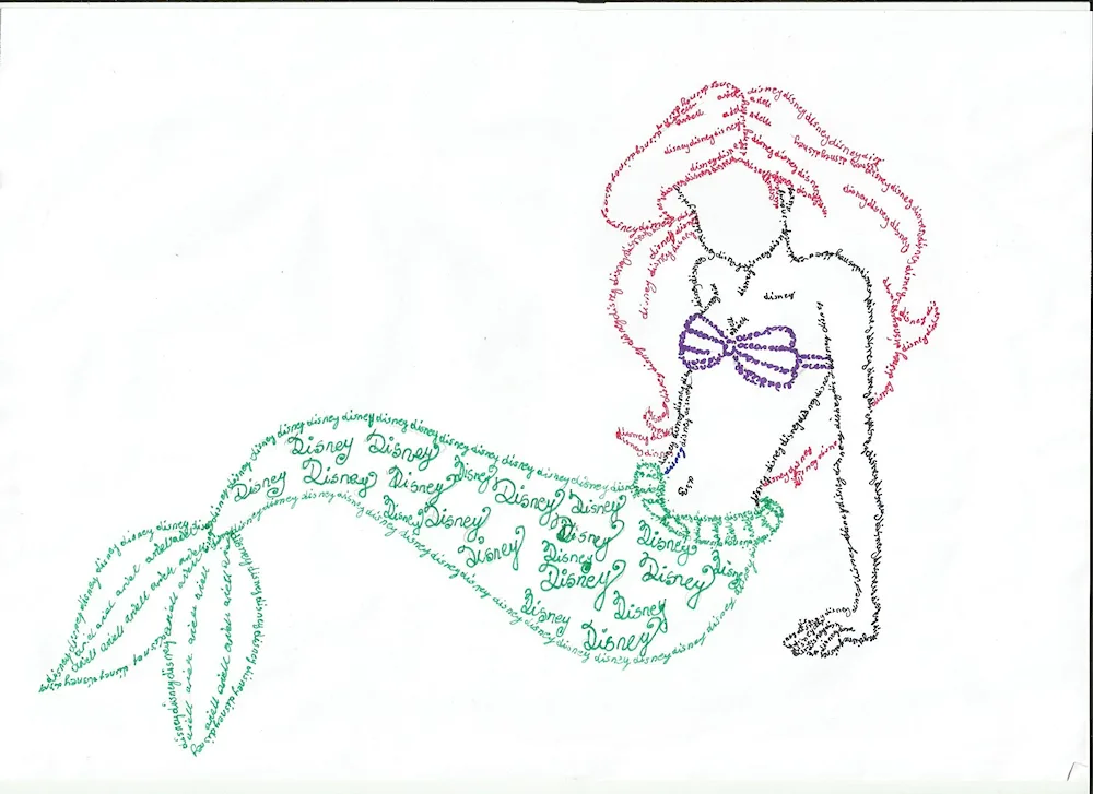 Mermaid drawing