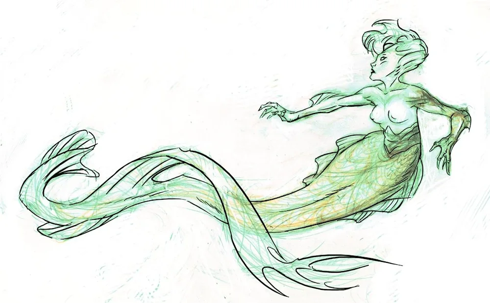 Mermaid drawing