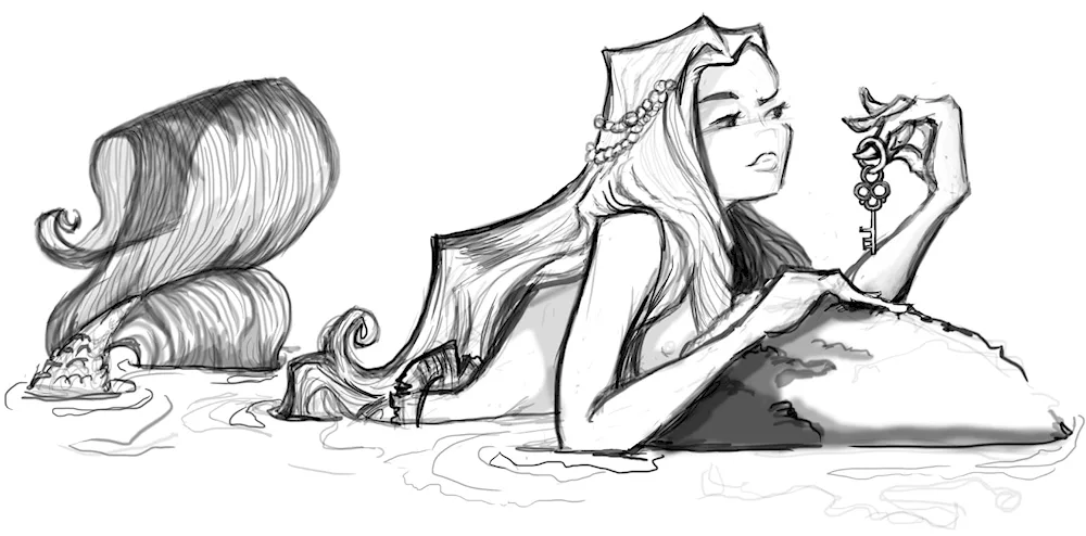 Mermaid drawing
