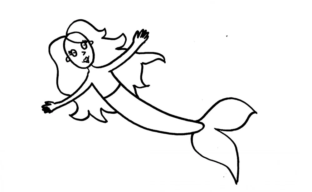 Mermaid drawing