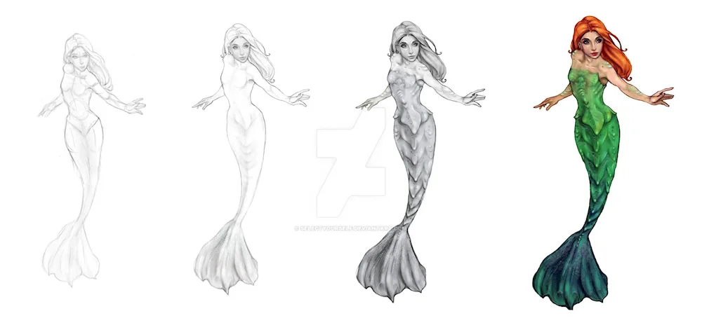 Mermaid drawing