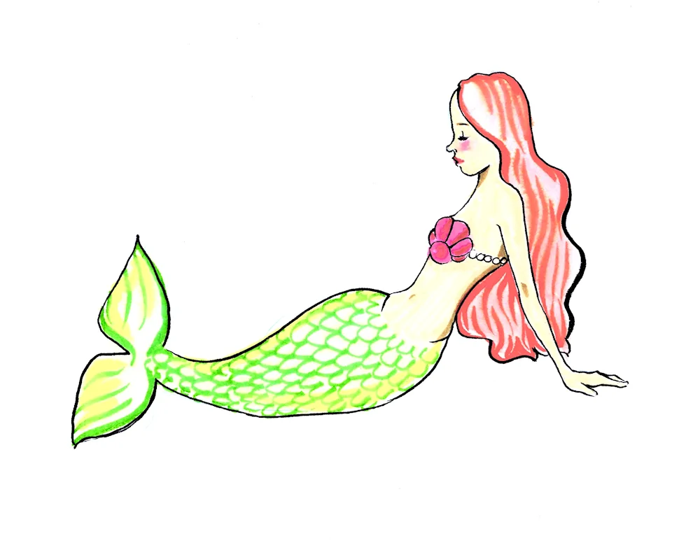 Mermaid drawing