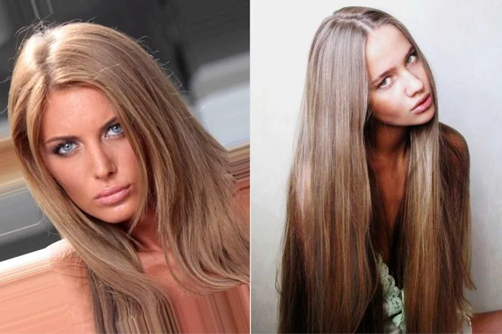 Russo caramel ash hair colour