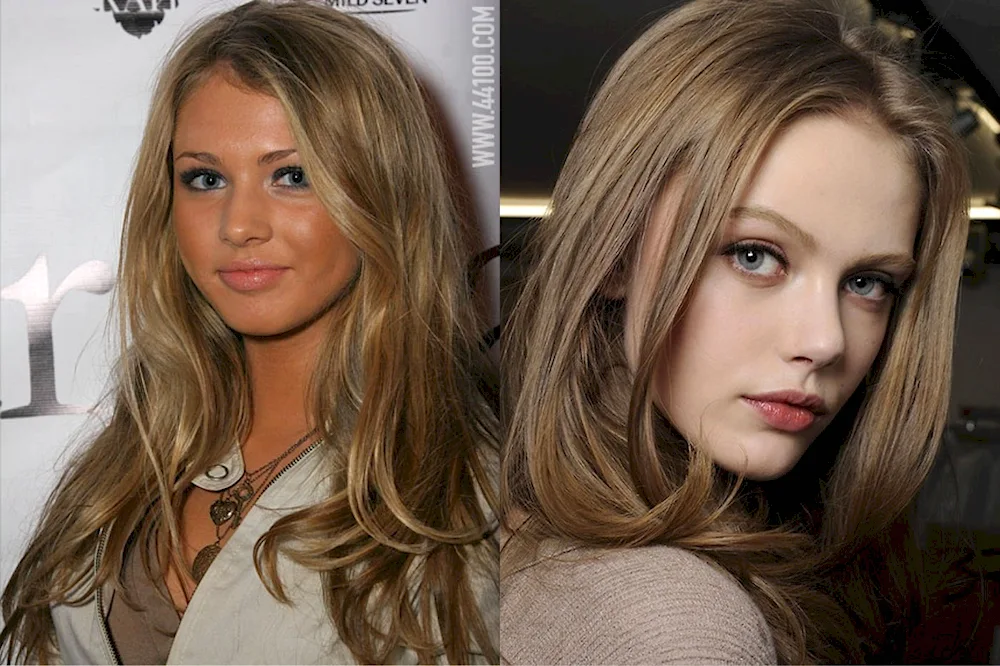 Colouring hair from black to russet