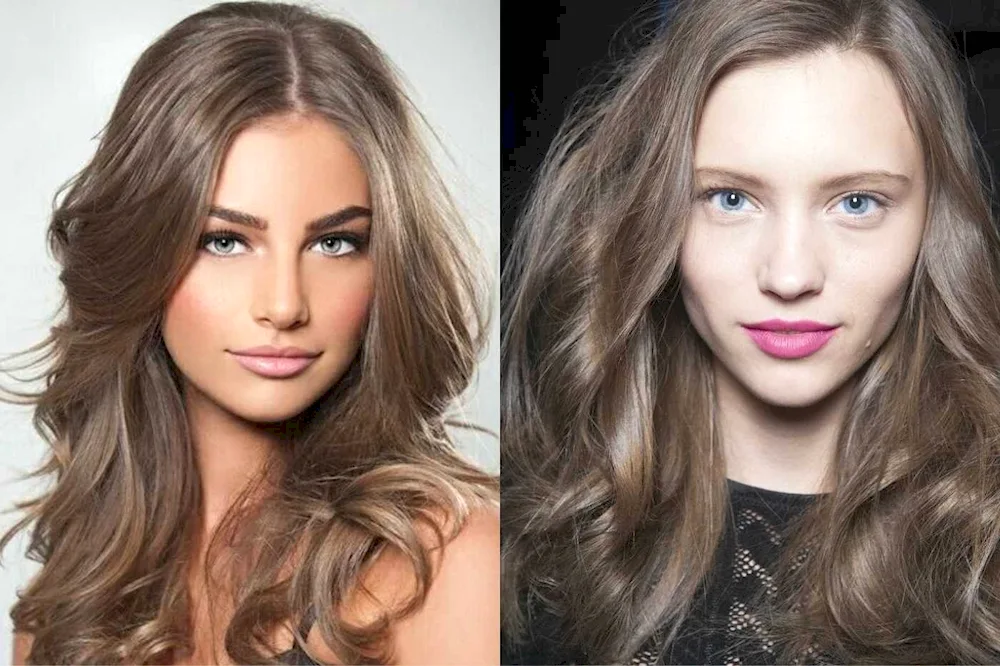 Russo caramel ashy hair colour for light brown eyes