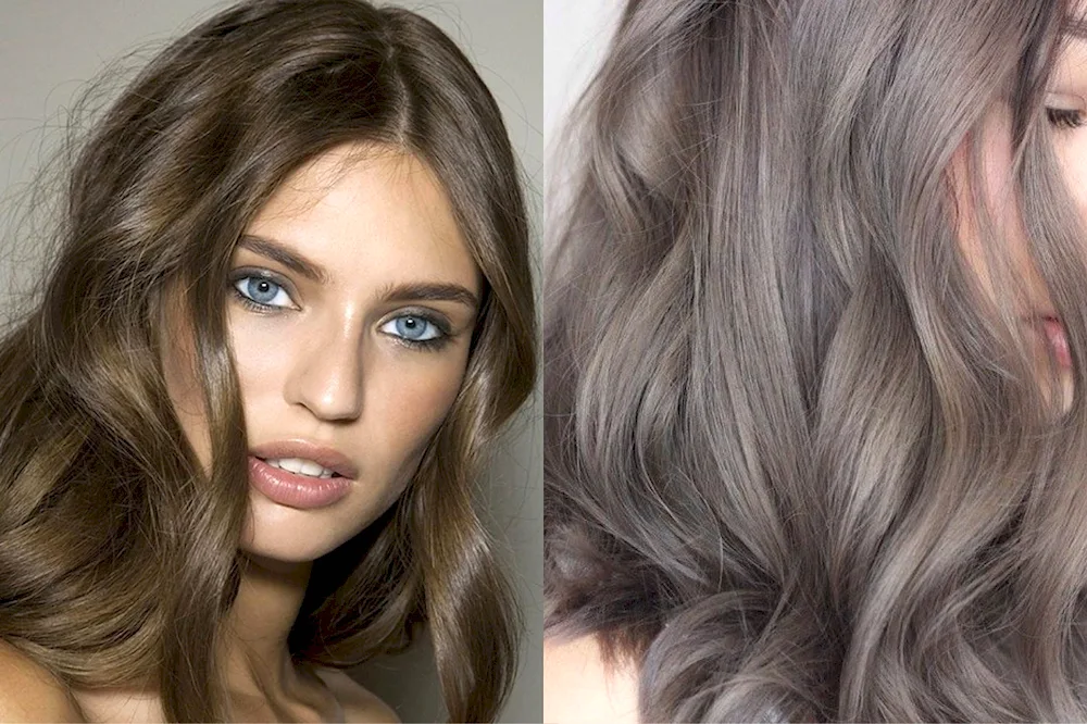 Russo caramel ash hair colour