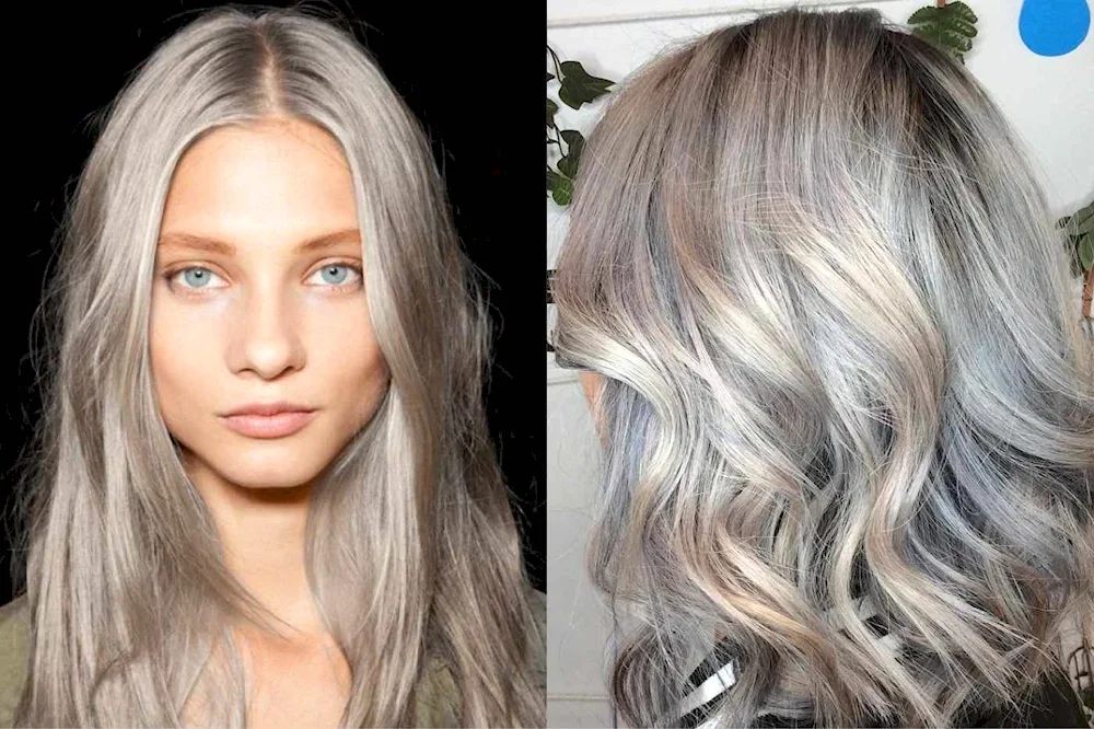 Light russet ashy hair colour