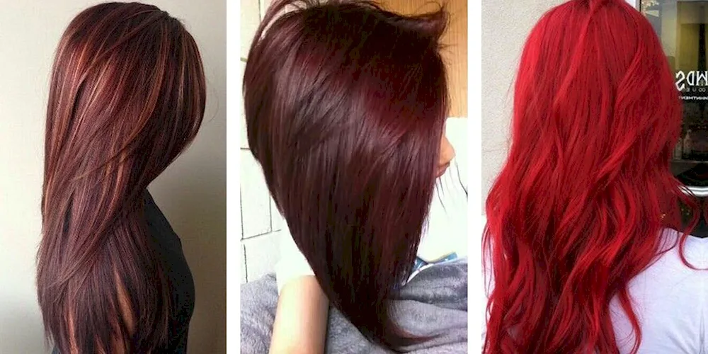 Russet hair with red hue