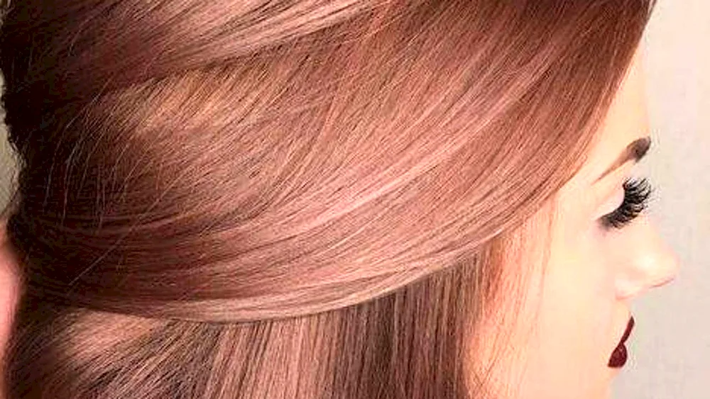 Blonde with pink shade