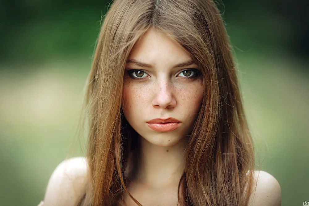 Girl with blue eyes