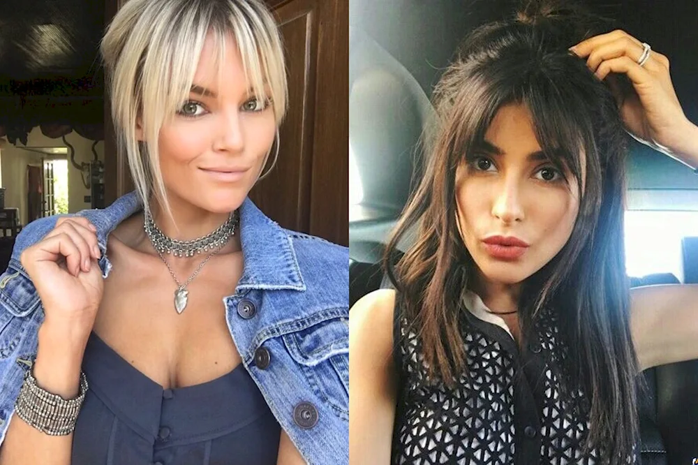 Long fringes for long hair