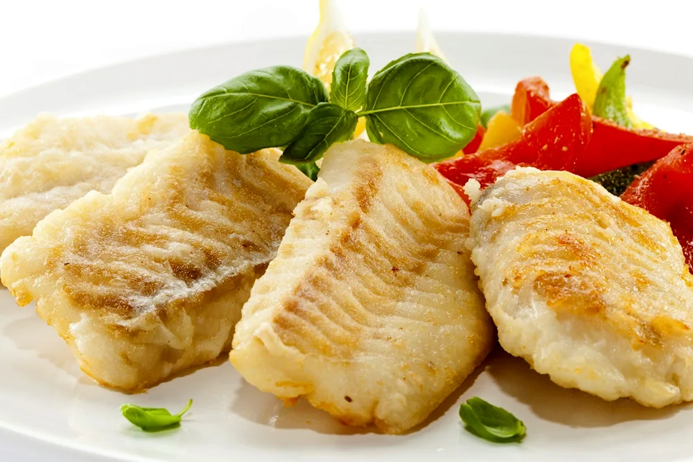 Salmon steamed fish fillet