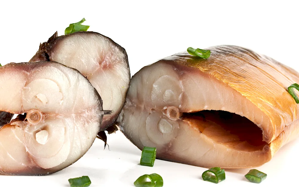Smoked mackerel fish