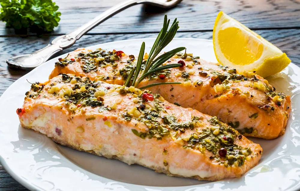 Fish dishes in the oven