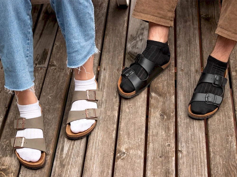 Fisherman sandals with socks