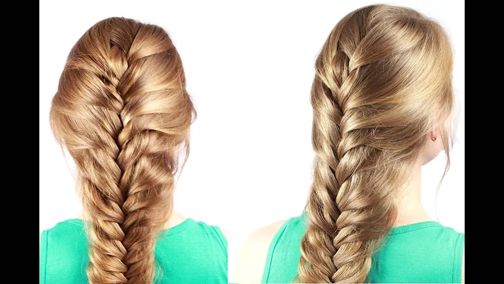 Dragon braid backwards