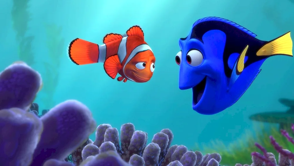 Marlin Nemo and Dory