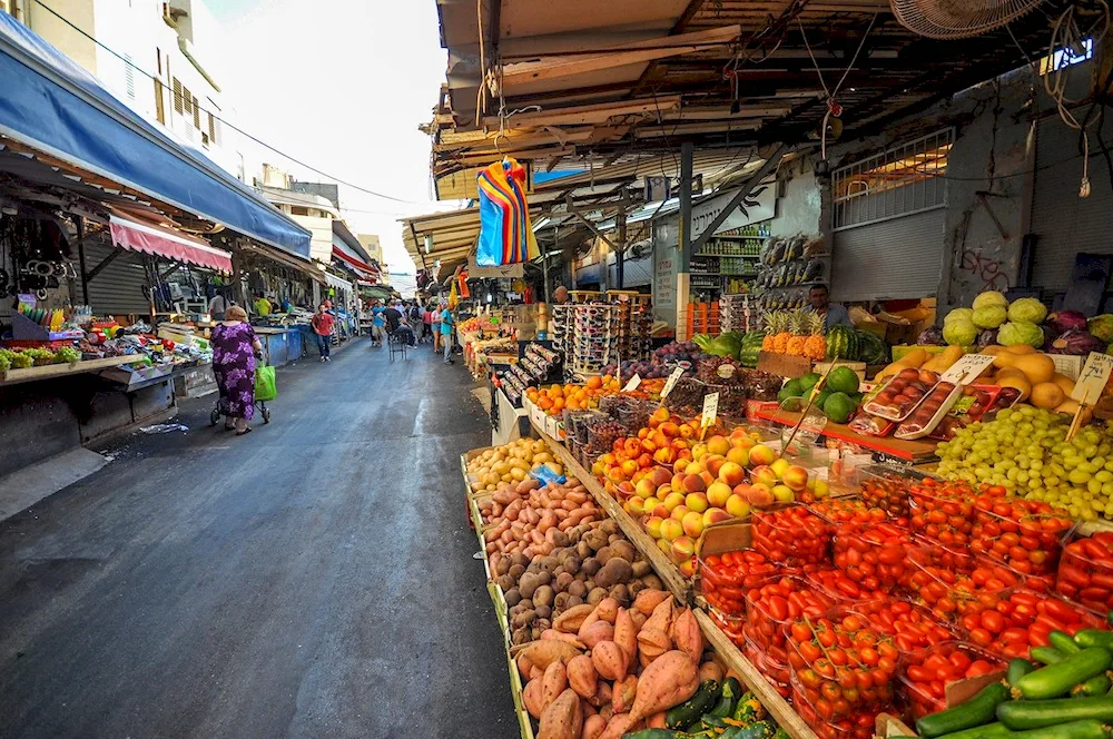 Carmel market in Tel Aviv