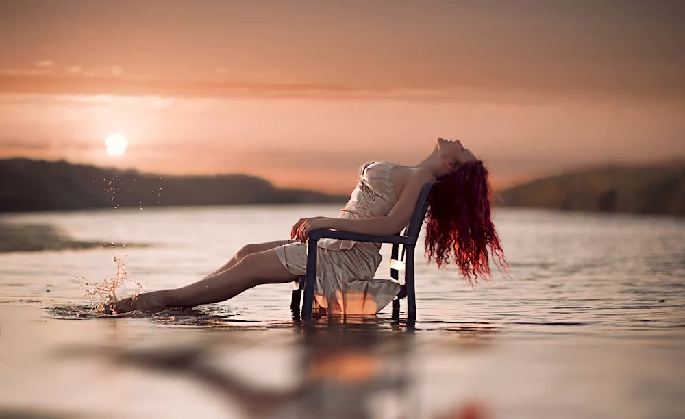 Girl in a boat