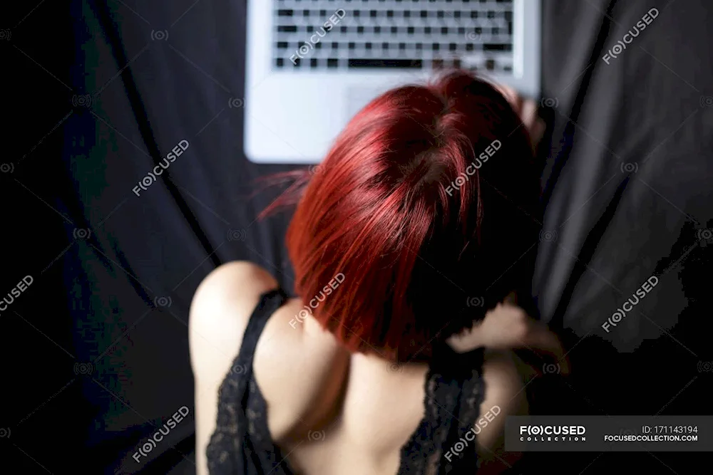 Girl with red hair