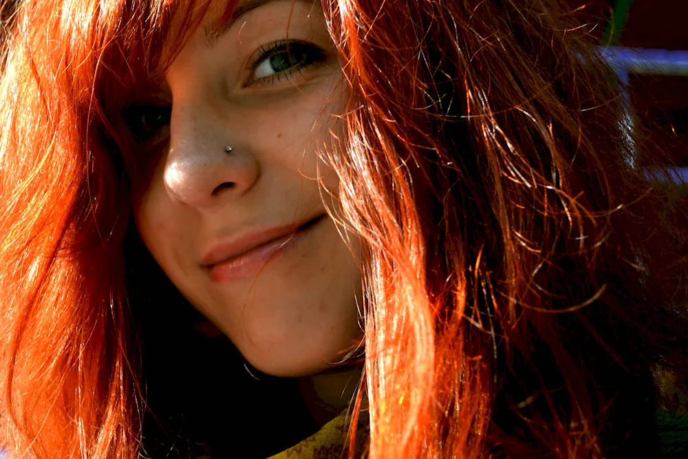 Red hair colour