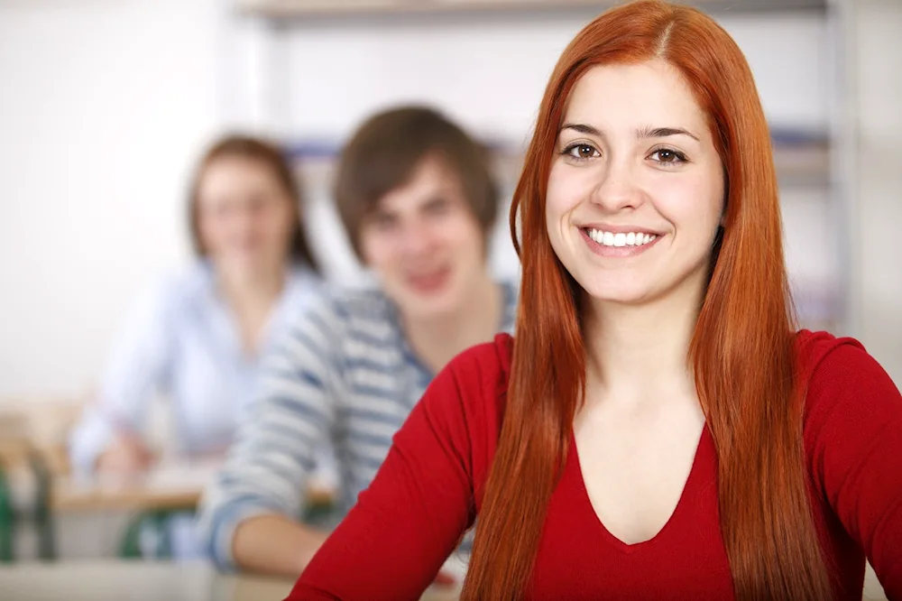 Redheaded student