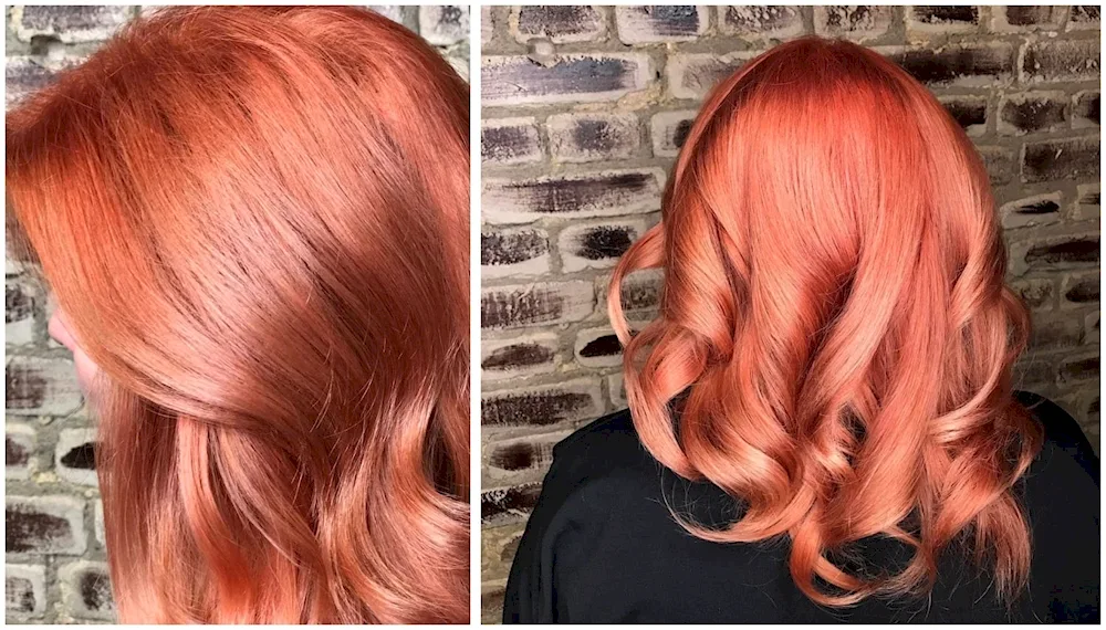 Reddish Pink Hair Colour