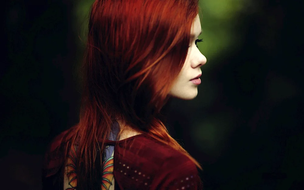 Girl with red hair
